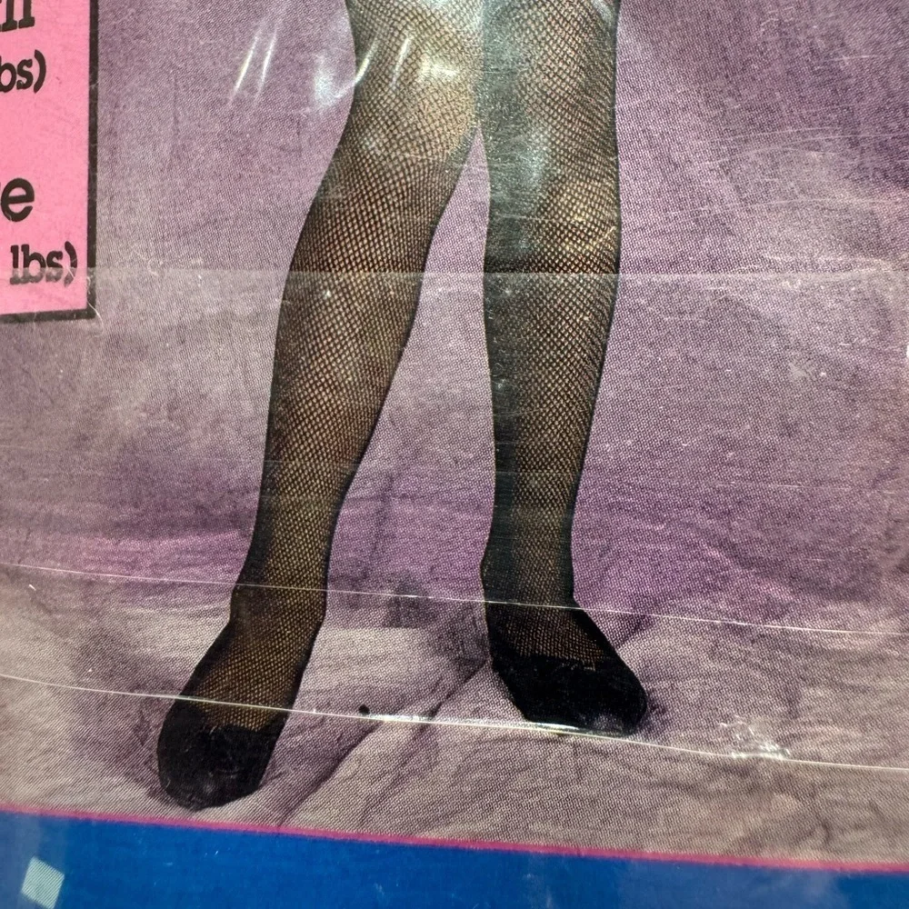 NWT vintage Out-Rageous Children's Dance fishnet Tights size large